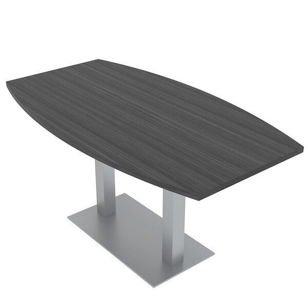 Skutchi Designs 33.5 in W, 69.5 in L, 29 in H, Engineered Wood Top, Grey HAR-BOT-34x70-DOU-ASIANNIGHT - main